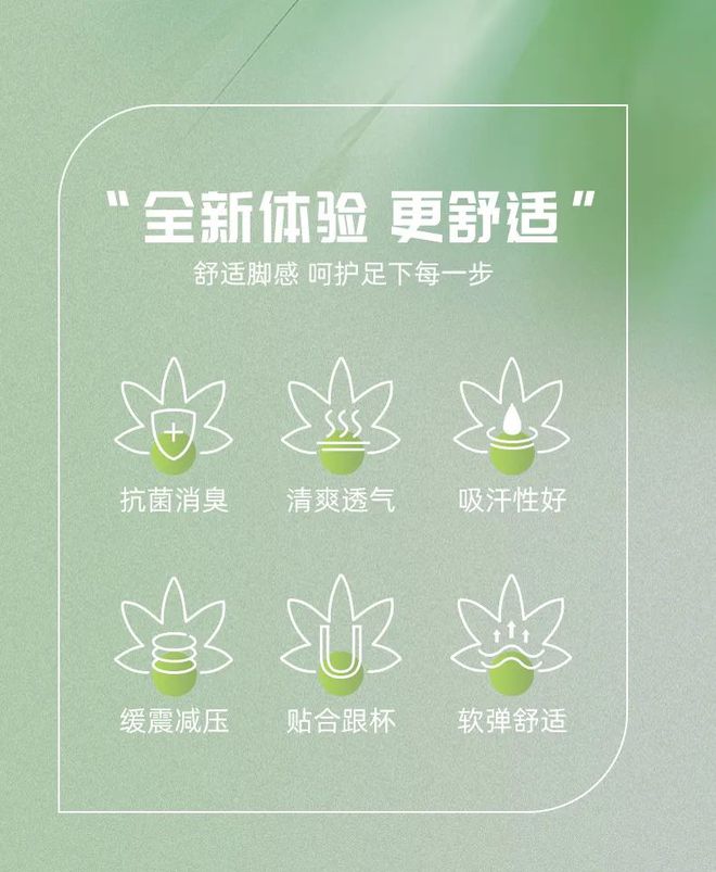 垫全方位呵护你的运动健康千亿国际网站草本抗菌鞋(图2)